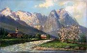Albert Blaetter Wettersteingebirge Germany oil painting artist